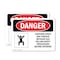 Signmission 5 in H x 7 in W, Vinyl Decal, Rectangle, Confined Space May Contain Methane Gas OS-2PACK-DS-D-57-L-1643 - alternate 1